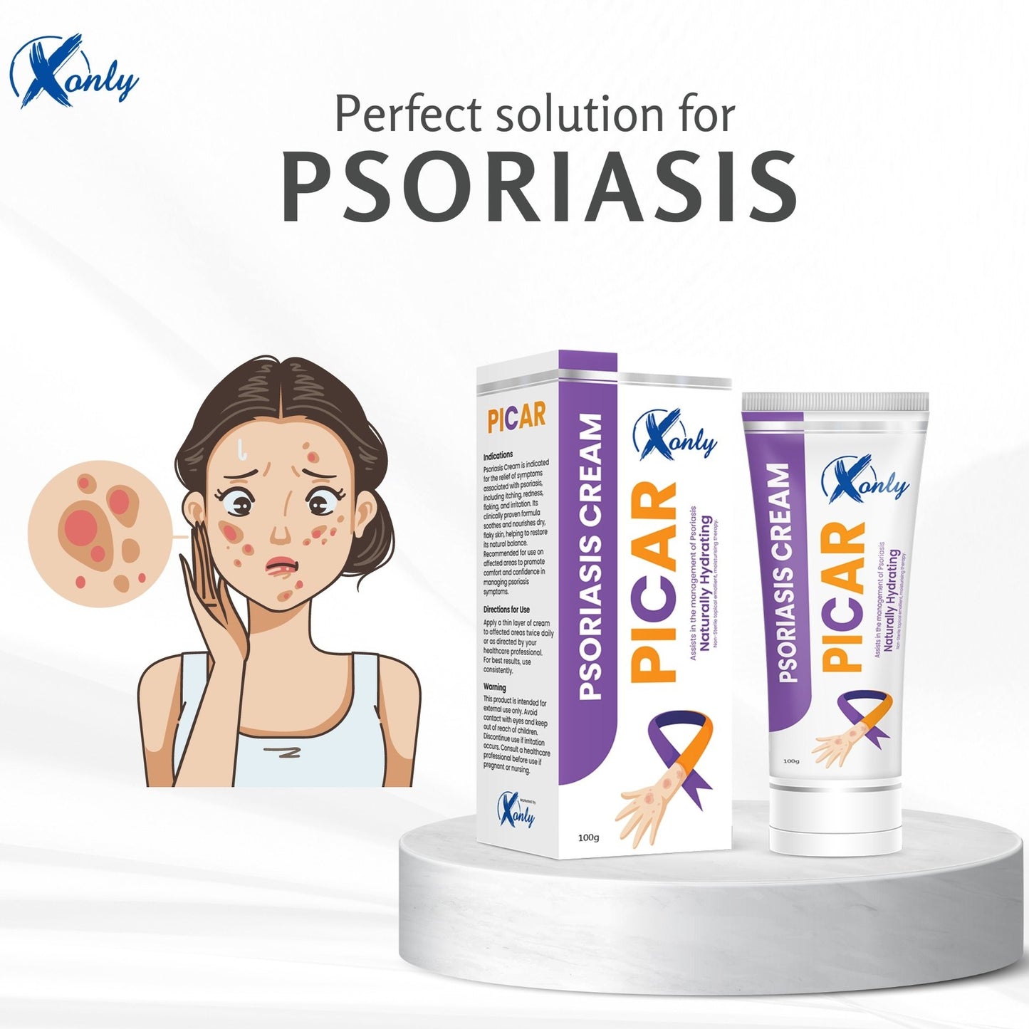 PICAR – Anti Psoriasis & Eczema Healing Cream